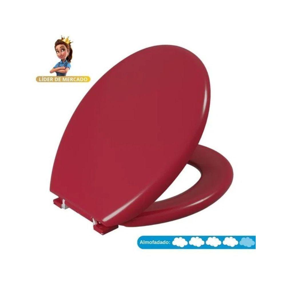 Assento Almofadado Oval - Astra Vermelho - 10