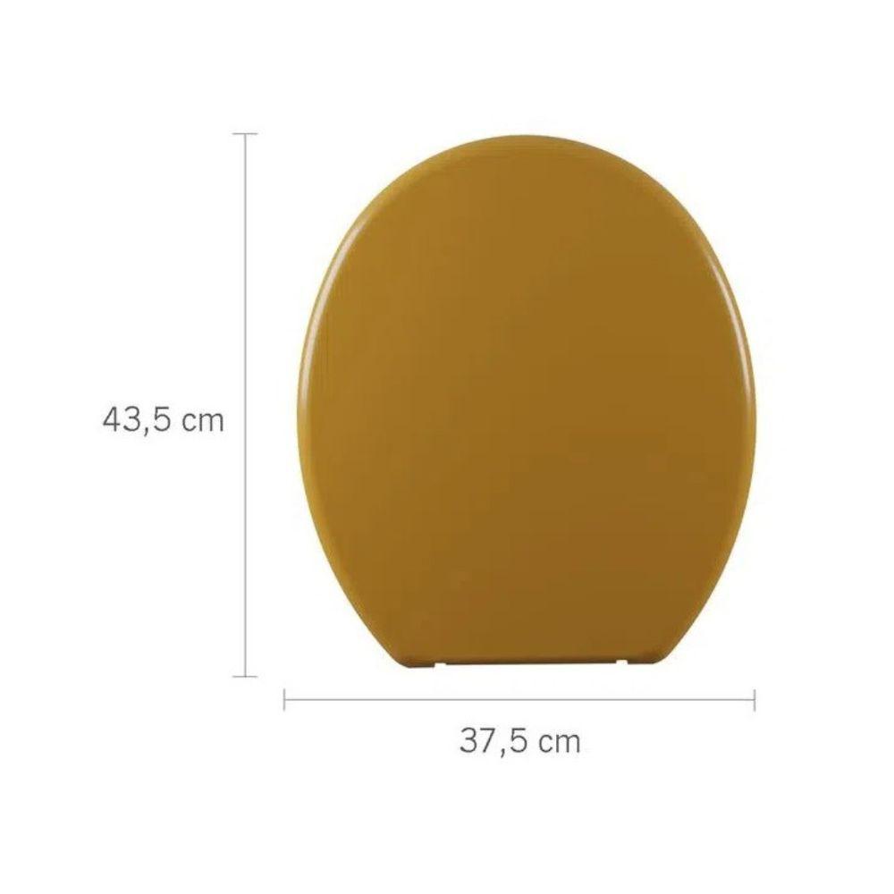 Assento Sanitário Soft - Astra Caramelo Escuro - 6