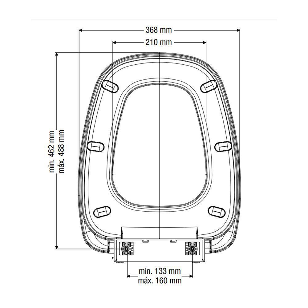 Assento Sanitário Censi Monte Carlo Soft Close Branco - 3