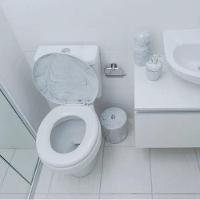 Assento Almofadado Oval Marmorizado - Astra Branco Marmorizado - 2