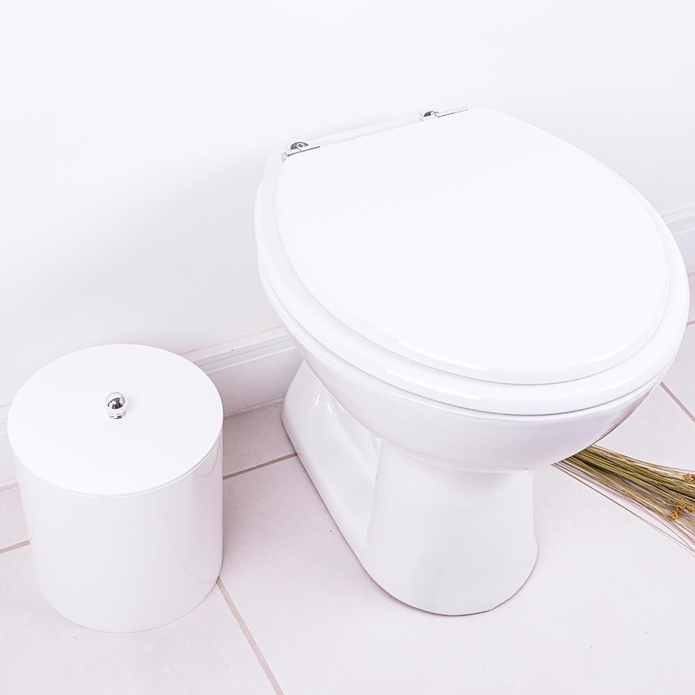Tampa De Vaso Saveiro Branco Para Bacia Celite 6Lpf - 4