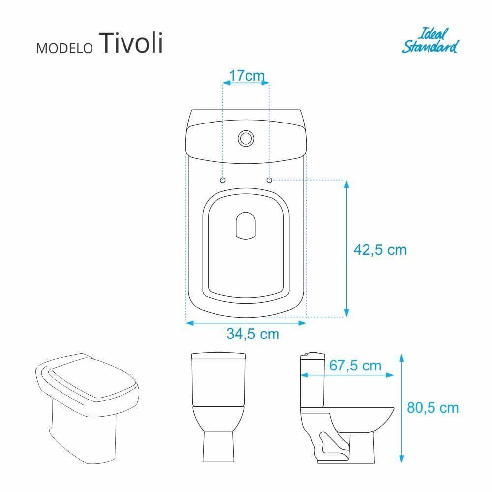 Assento Sanitário Poliéster Tivoli Branco Ideal Standard - 3