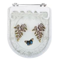 Tampa Para Vaso Incepa Acrílico Com Borboleta Azul Escuro - 1