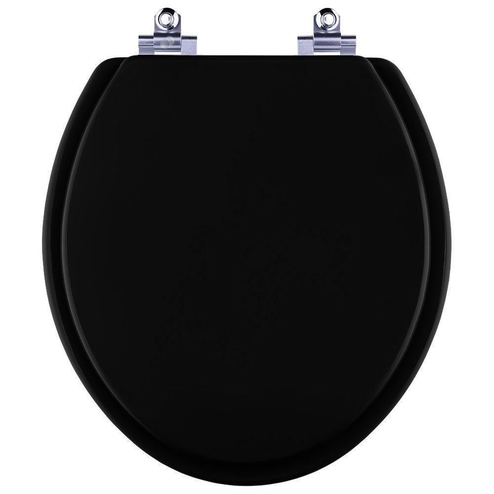 Tampa De Vaso Com Amortecedor Preto Para Bacia Deca - 1