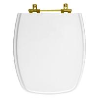 Tampa De Vaso Poliester Stylus Branco Para Bacia Celite - 1