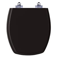 Tampa De Vaso Com Amortecedor Thema Preto Para Bacia Incepa - 1