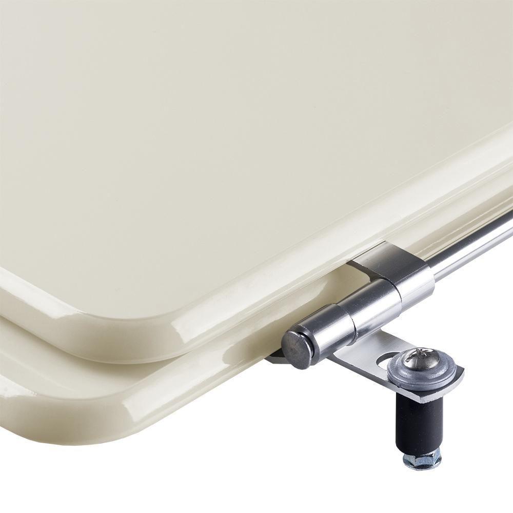 Assento Sanitario Poliester Carrara Creme Para Vaso Deca - 3