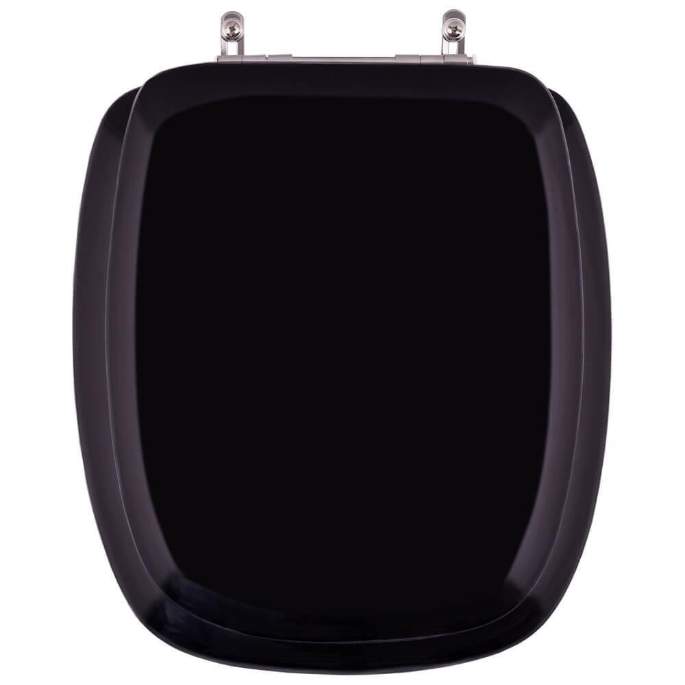 Tampa De Vaso Almofadada Primula Plus Preto Para Bacia Fiori - 1