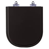 Tampa De Vaso Com Amortecedor Square Preto Para Lorenzetti - 1