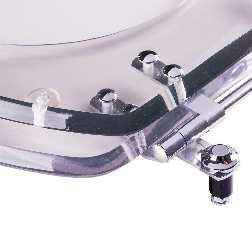 Tampa De Vaso Acrílico Transparente Com Borboleta Azul - 3