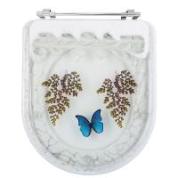 Assento Sanitário Calypso C/ Borboleta Azul - 1