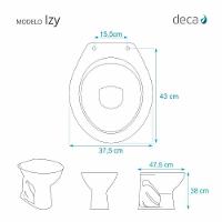 Assento Sanitario Decorado Borboleta Izy Para Vaso Deca - 7