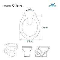 Assento Sanitário Laqueado Oriane Branco Para Ideal Standard
