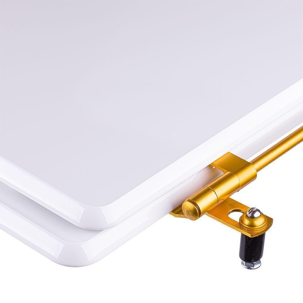 Assento Sanitário Poliéster Branco Para Vaso Icasa - 3