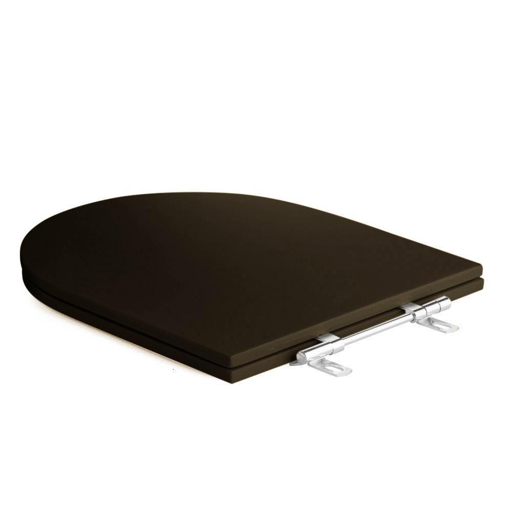 Assento Sanitário Poliéster Luxo Link Lk Marrom Fosco - 3