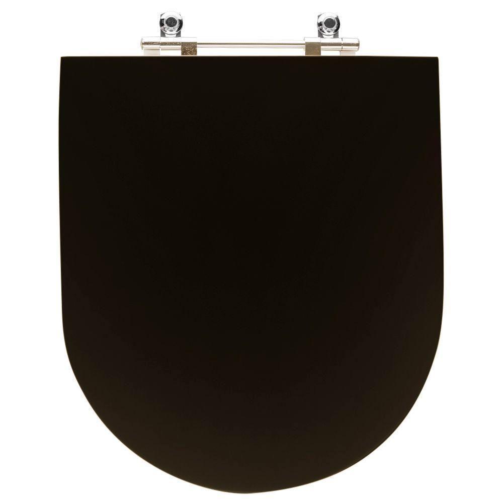 Assento Sanitário Poliéster Luxo Link Lk Marrom Fosco - 4