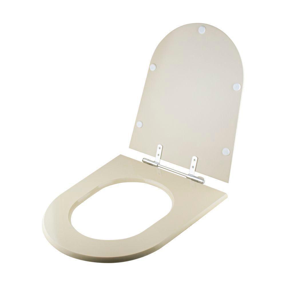 Assento Sanitario Poliester Century Creme Para Vaso Deca - 7