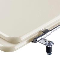 Assento Sanitario Poliester Century Creme Para Vaso Deca - 3