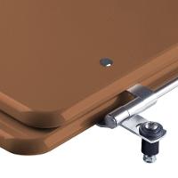 Assento Sanitário Poliester Flamingo Ocre Marrom Para Vaso - 3