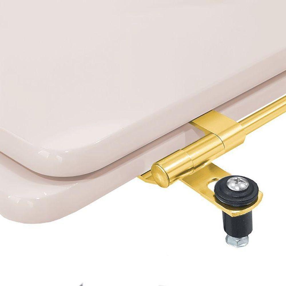 Assento Sanitário Square Shell Pessego Para Vaso - 3