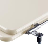 Assento Sanitário Acrílico Square Bege Para Vaso Cidamar - 3