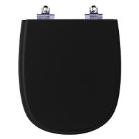 Assento Sanitário Fechamento Lento Sabatini Preto P/Icasa - 1