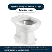 Assento Sanitário Fechamento Lento Sabatini Preto P/Icasa