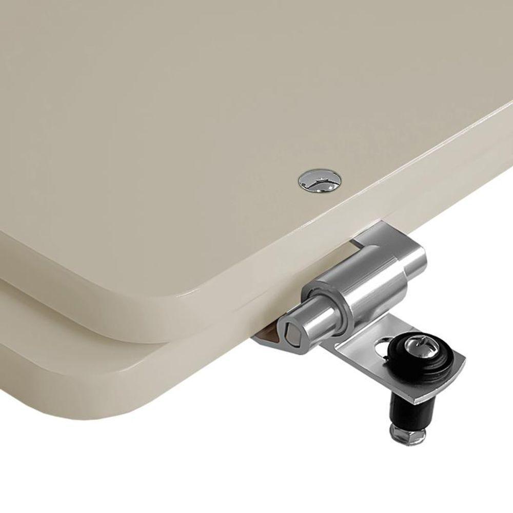 Assento Sanitario Fechamento Lento Boss Champagne Bege Fosco - 3