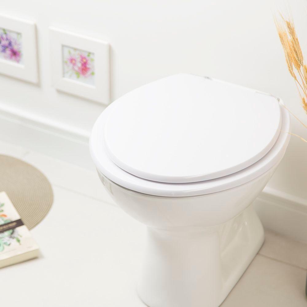 Assento Sanitário Poliester Flamingo Branco Para Vaso Incepa - 3