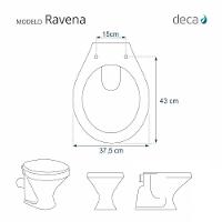 Assento Sanitário Acrílico Ravena Branco Para Vaso Deca - 6