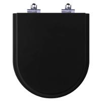 Assento Sanitário Fechamento Lento Smart Noite Preto Fosco - 1
