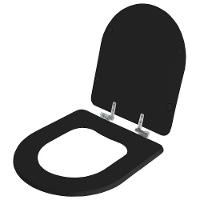 Assento Sanitário Fechamento Lento Smart Noite Preto Fosco - 6