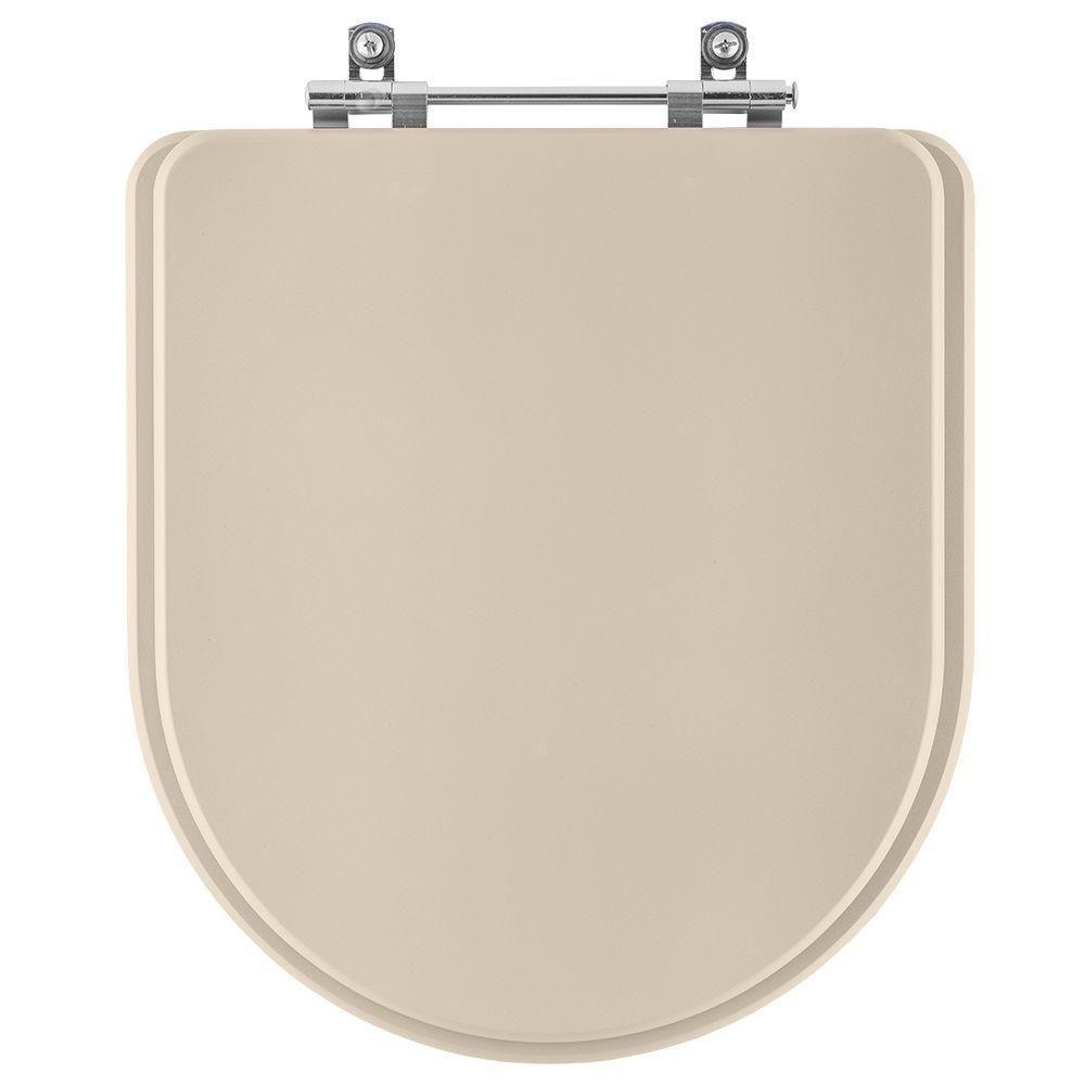 Assento Sanitário Poliéster Duomo Plus Amendoa Para Vaso - 1