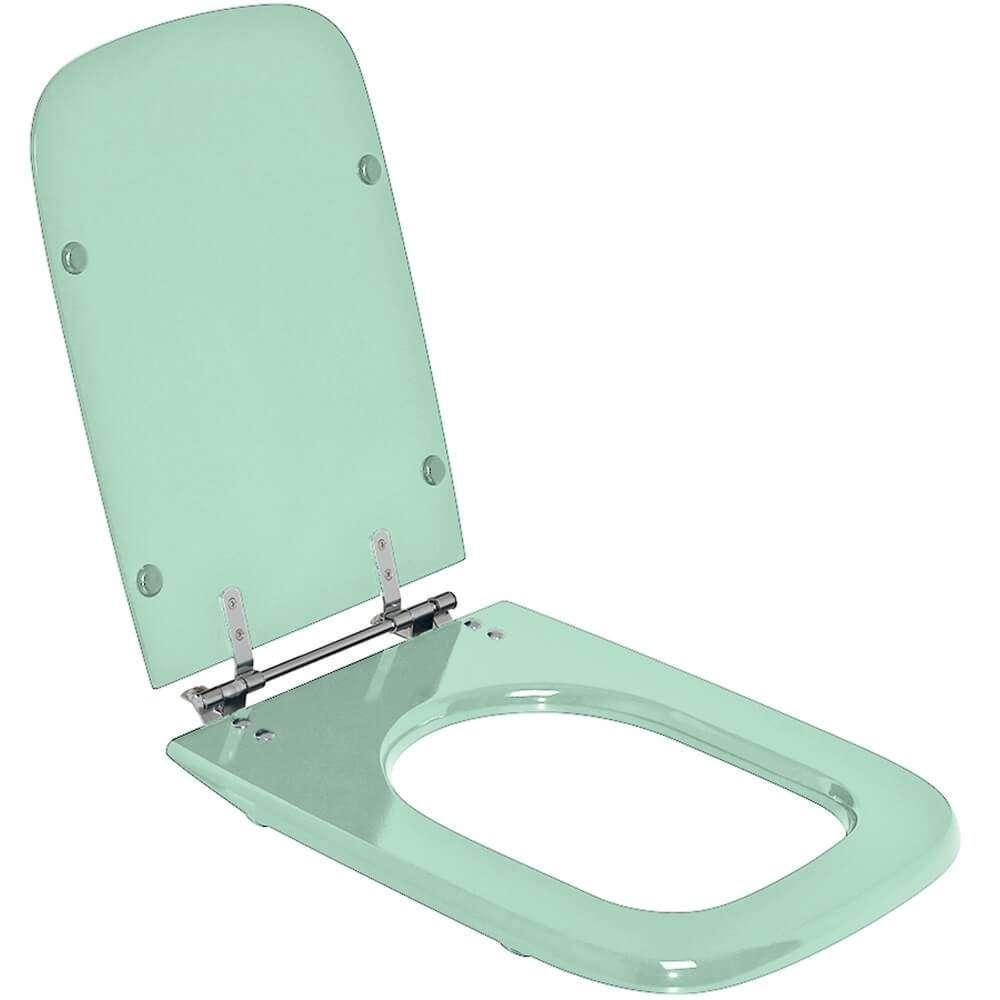 Assento Sanitario Poliester Tivoli Verde Claro Para Vaso Ideal Standard - 6
