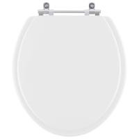 Assento Sanitário Em Mdf Gardenia Branco Para Bacia Mari - 1