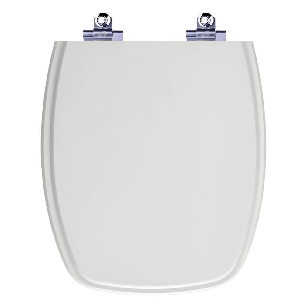 Assento Sanitário Fechamento Lento Stylus Cinza Prata - 1