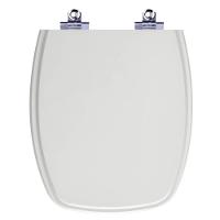 Assento Sanitário Fechamento Lento Stylus Cinza Prata - 1