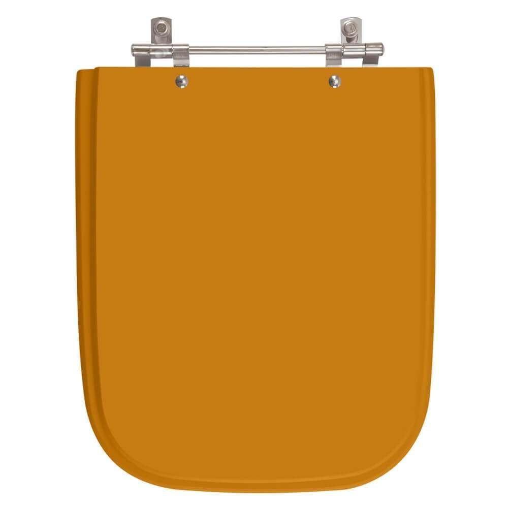 Assento Sanitario Poliester Tivoli Laranja Para Vaso Ideal Standard - 1