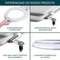 Tampa De Vaso Almofadado Vogue Plus Branco Para Bacia Deca