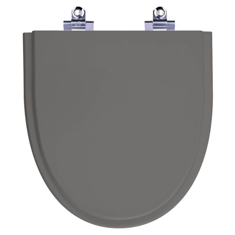 Assento Sanitário Laqueado Soft Close Studio Cinza Escuro - 1