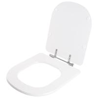 Assento Sanitário Em Mdf Square Branco Para Bacia Lorenzetti - 6