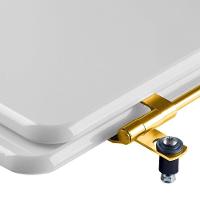 Assento Sanitário Ravena Cinza Real Para Vaso Deca - 3