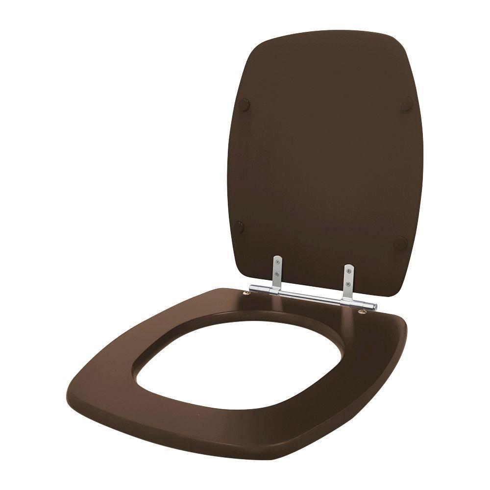 Assento Sanitário Stylus Marrom Café Para Vaso Celite - 1