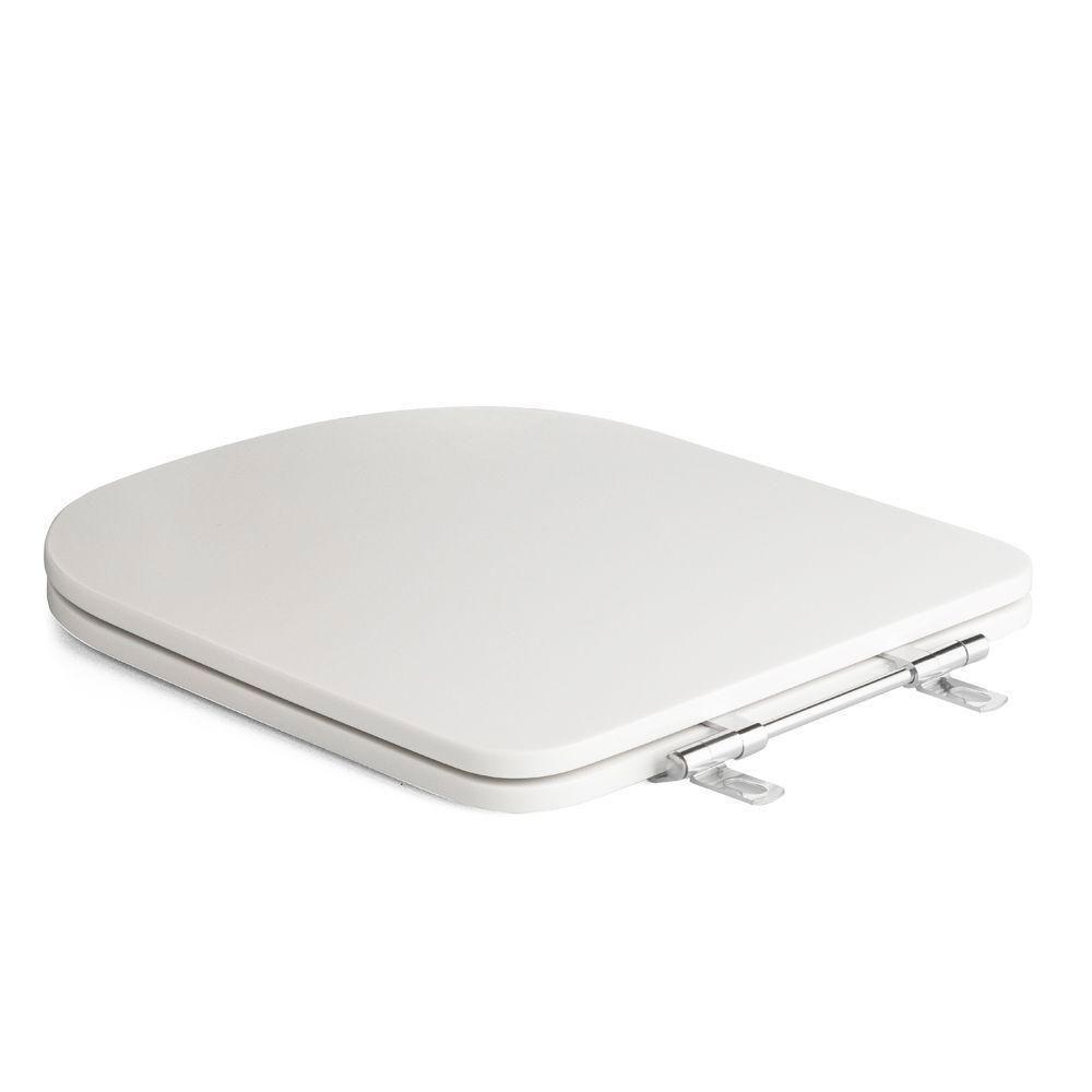Assento Sanitário Poliéster Antibacteriano Quadra Branco - 3