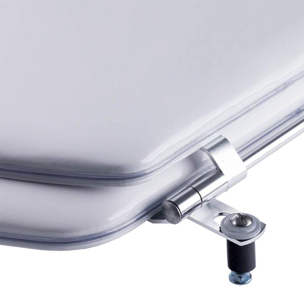 Assento Sanitário Almofadado Level Branco Para Vaso Deca - 3