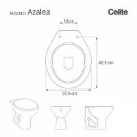 Assento Sanitário Em Mdf Azalea Branco Para Bacia Celite - 5