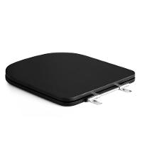 Assento Sanitário Poliéster Luxo Piano Preto Fosco - 3