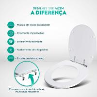 Assento Sanitário Loren One Preto p/Vaso Lorenzetti 6Lpf - 6