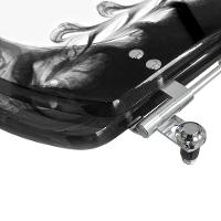 Assento Sanitario Poliester Borboleta Preto Para Vaso Icasa - 3