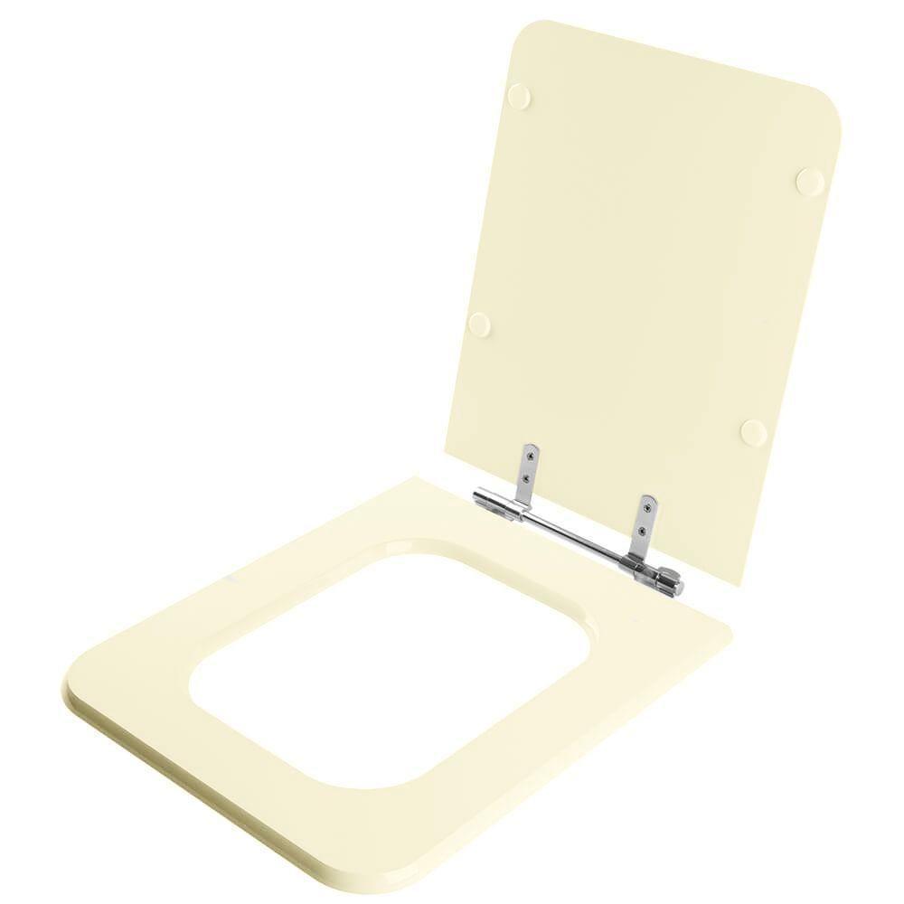 Assento Sanitário Square Biscuit (Bege Claro) Para Vaso - 4